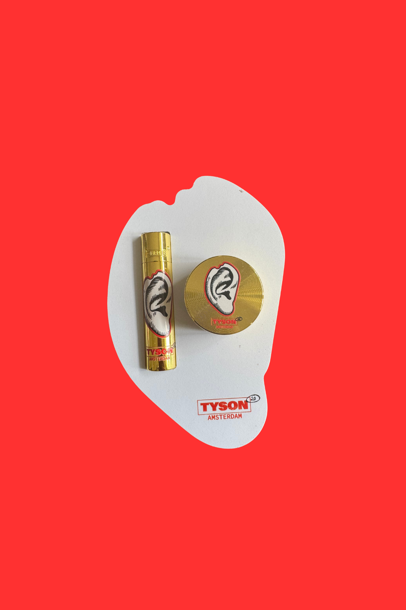 Tyson2.0 Limitid Edition Gold Grinder + Lighter