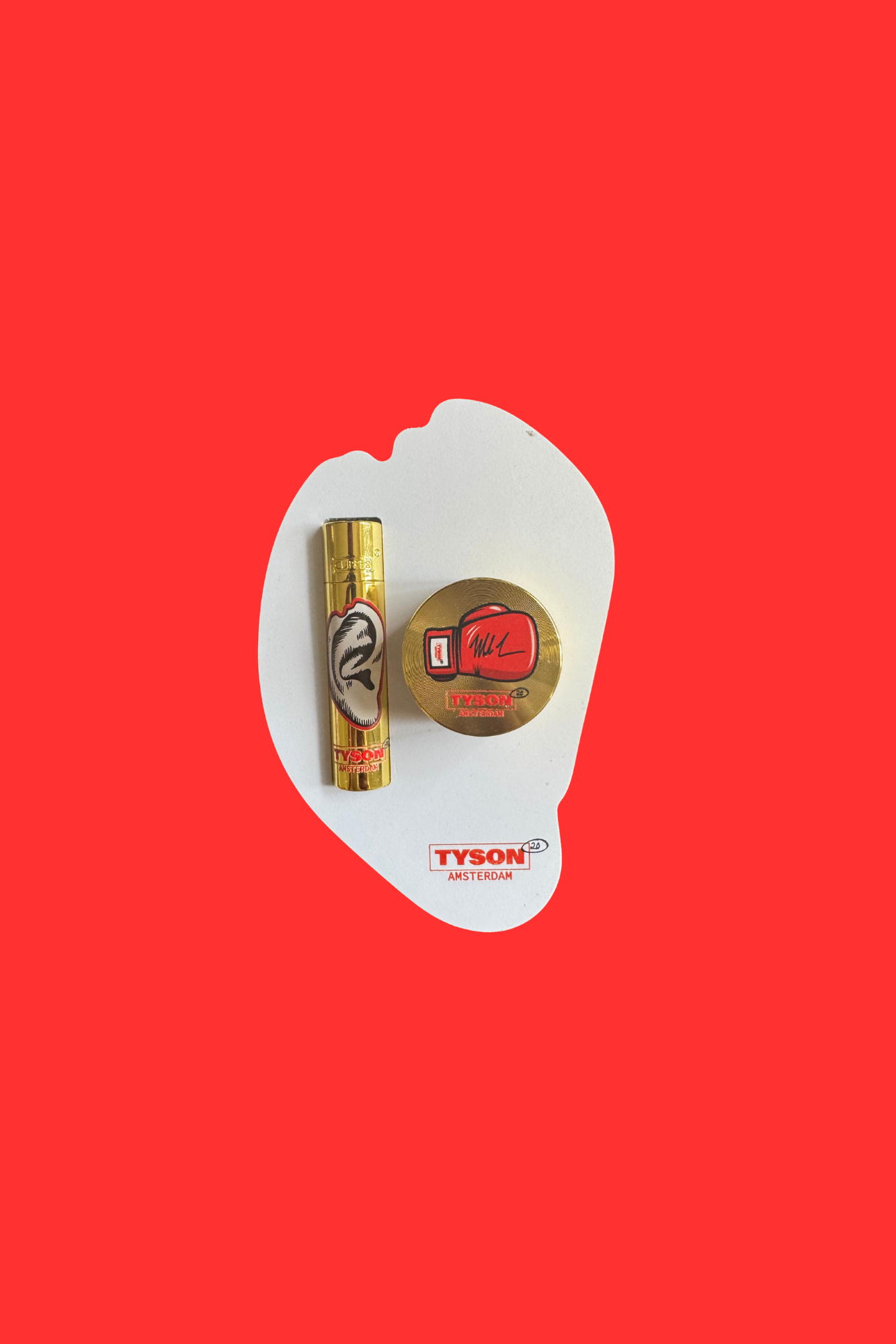 Tyson2.0 Limitid Edition Gold Grinder + Lighter